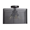 Foto para 5w (4 x 1.25) 1520lm 22k Epic Dimmable E-26 Replaceable LED Damp Location Black Square Semi-Flush