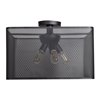 Picture of 5w (5 x 1) 1900lm 22k Epic E-26 Replaceable LED Damp Location Black Square Semi-Flush