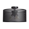 Picture of 60w (5 x 12) 4000lm 27k Epic E-26 Incandescent Damp Location Black Round Semi-Flush 10"Ø19.7"