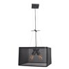 Foto para 5w (4 x 1.25) 1520lm 22k Epic Dimmable E-26 Replaceable LED Damp Location Black Square Pendant (OA HT 134") (CAN 4.75"x4.75"x1.5")