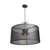 Picture of 60w (5 x 12) 4000lm 27k Epic E-26 Incandescent Damp Location Black Round Pendant 12"Ø23.6" (OA HT 133") (CAN 1.5"Ø5")