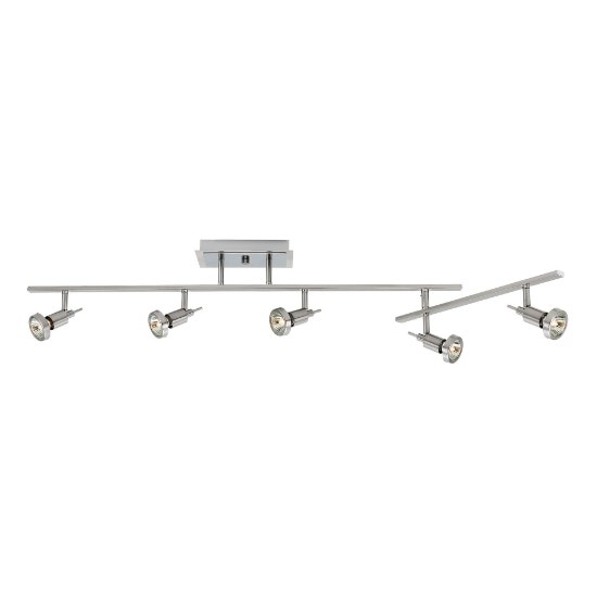 Picture of 5w (5 x 1) 1900lm 30k Viper GU-10 Replaceable LED Dry Location Brushed Steel 5-Light Dimmable LED Semi-Flush with Articulating Arm (CAN 5.1"x8"x1.5")