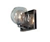 Foto para 4.5w 450lm 30k Aeria G9 Replaceable LED Damp Location Chrome Clear 1-Light Dimmable LED Metal Foil in Glass Vanity (CAN 4.75"x4.75"x1.25")