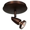 Foto para 5w 250lm 30k Mirage GU-10 Replaceable LED Dry Location Bronze 1-Light Dimmable LED Swivel Spot (CAN 1")