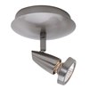 Foto para 5w 250lm 30k Mirage GU-10 Replaceable LED Dry Location Brushed Steel 1-Light Dimmable LED Swivel Spot (CAN 1")