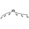 Foto para 5w (6 x 0.833333) 1500lm 30k Mirage GU-10 Replaceable LED Dry Location Brushed Steel 6-Light Dimmable LED Semi-Flush with Articulating Arms (CAN 1")