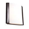 Picture of 20w 1600lm 30k West End SSL Dedicated LED Damp Location Bronze Opal Dimmable LED Wall Fixture