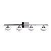 Foto para 4w (4 x 1) 1600lm 30k Atomiser SSL Dedicated LED Damp Location Chrome Opal 4-Light Dimmable LED Vanity