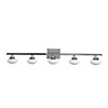 Picture of 4w (5 x 0.8) 2000lm 30k Atomiser SSL Dedicated LED Damp Location Chrome Opal 5-Light Dimmable LED Vanity