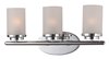 Picture of Corona 3-Light Bath Vanity PC Frosted Frosted Glass MB Incandescent Incandescent