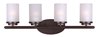 Picture of Corona 4-Light Bath Vanity OI Frosted Frosted Glass MB Incandescent Incandescent