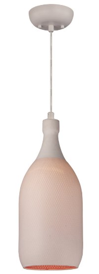 Foto para Vino 1-Light Pendant WT White GU24 Fluorescent Fluorescent 8"x8"x18.25" (OA HT 140")