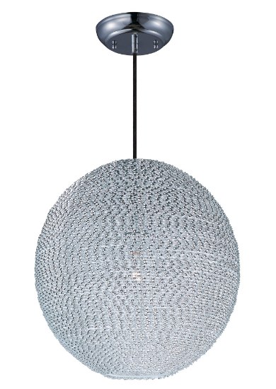 Picture of Twisp 1-Light Pendant PC Aluminum Strand MB Incandescent Incandescent 16"x16"x16" (OA HT 136") (CAN 4.75"x4.75"x1.1")