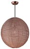 Picture of Twisp 1-Light Pendant CP Aluminum Strand MB Incandescent Incandescent 20"x20"x20" (OA HT 140")