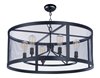 Foto para Palladium 6-Light Chandelier BKNAB Steel Mesh MB Incandescent Incandescent 36" Chain