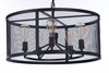 Picture of Palladium 6-Light Chandelier BKNAB Steel Mesh MB Incandescent Incandescent 36" Chain