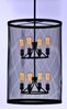 Picture of Palladium 8-Light Chandelier BKNAB Steel Mesh MB Incandescent Incandescent 36" Chain