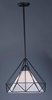 Picture of TeePee 1-Light Pendant BK Fabric MB Incandescent Incandescent (OA HT 23.5"-47.75") (CAN 6"x6"x1")