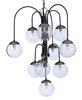 Picture of Reverb 10-Light Pendant TXBPN Bubble Glass Bubble Glass G9 Xenon 30"x30"x34" (OA HT 34"-74.5") (CAN 6"x6"x1.25")36" Chain