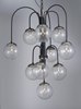 Picture of Reverb 10-Light Pendant TXBPN Bubble Glass Bubble Glass G9 Xenon 30"x30"x34" (OA HT 34"-74.5") (CAN 6"x6"x1.25")36" Chain