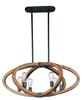 Foto para Bodega Bay 6-Light Pendant AR MB Incandescent Incandescent 36.5"x22.25"x16.75" (OA HT 48") (CAN 12.01"x4.57"x0.83")