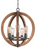 Foto para Bodega Bay 5-Light Chandelier w/Bulb AR MB Incandescent Incandescent (OA HT 65")36" Chain