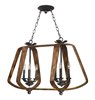 Picture of Road House 6-Light Chandelier BWIO CA Incandescent Incandescent (OA HT 31.13"-63.13") (CAN 7.5"x7.5"x1.38")36" Chain