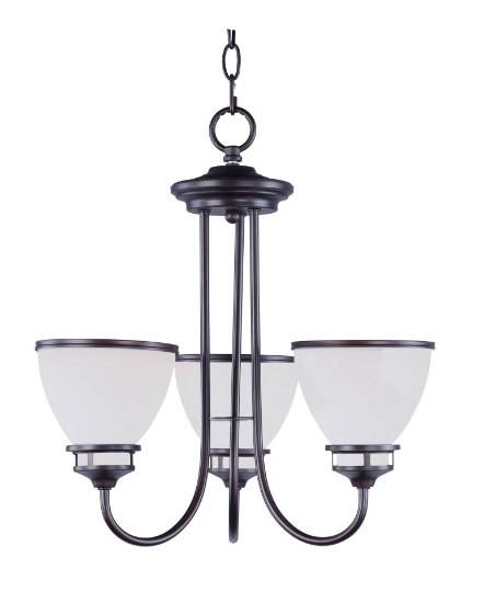 Picture of Novus 3-Light Chandelier OI Satin White Opal Glass MB Incandescent Incandescent (CAN 5"x5"x0.8")36" Chain