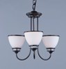 Picture of Novus 3-Light Chandelier OI Satin White Opal Glass MB Incandescent Incandescent (CAN 5"x5"x0.8")36" Chain