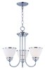 Picture of Novus 3-Light Chandelier PC Satin White Opal Glass MB Incandescent Incandescent (CAN 5"x5"x0.8")36" Chain