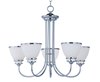 Picture of Novus 5-Light Chandelier PC Satin White Opal Glass MB Incandescent Incandescent (CAN 5"x5"x0.8")36" Chain