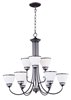 Picture of Novus 9-Light Chandelier OI Satin White Opal Glass MB Incandescent Incandescent (CAN 5"x5"x0.8")72" Chain