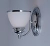 Picture of Novus 1-Light Wall Sconce PC Satin White Opal Glass MB Incandescent Incandescent