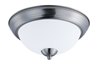 Foto para Taylor 2-Light Flush Mount SN Satin White Opal Glass MB Incandescent Incandescent 11.25"x11.25"x5.5"