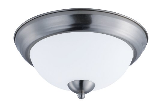 Foto para Taylor 2-Light Flush Mount SN Satin White Opal Glass MB Incandescent Incandescent 11.25"x11.25"x5.5"