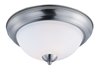 Foto para Taylor 2-Light Flush Mount SN Satin White Opal Glass MB Incandescent Incandescent 13.25"x13.25"x6.25"