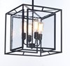 Picture of Era 4-Light Pendant BK Seedy Seedy Glass MB Incandescent Incandescent (OA HT 21.5"-45.75") (CAN 6"x6"x1")