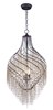 Foto para Twirl 3-Light Pendant OI Cognac CRYSTAL CA Incandescent Incandescent (OA HT 32.5"-69.5") (CAN 5"x5"x1.25")36" Chain