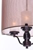 Foto para Lucid 6-Light Pendant OI Organza Fabric + Gla MB Incandescent Incandescent (OA HT 40") (CAN 4.75"x4.75"x1")