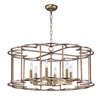 Foto para Helix 6-Light Chandelier BZF CA Incandescent E12 Incandescent 31.5"x31.5"x14.5" 36" Chain