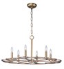 Picture of Helix 6-Light Chandelier BZF CA Incandescent E12 Incandescent 31.5"x31.5"x14" 36" Chain