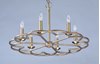 Picture of Helix 6-Light Chandelier BZF CA Incandescent E12 Incandescent 31.5"x31.5"x14" 36" Chain