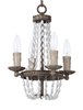 Foto para Gisele Chandelier ATR CA Incandescent E12 Incandescent 11"x11"x14.5" 36" Chain