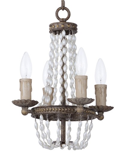 Foto para Gisele Chandelier ATR CA Incandescent E12 Incandescent 11"x11"x14.5" 36" Chain