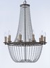 Picture of Gisele Chandelier ATR CA Incandescent E12 Incandescent 25"x25"x36.5" 36" Chain