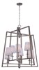 Picture of Swing 8-Light Chandelier PD White Opal Glass CA Incandescent E12 Incandescent (CAN 5.13"x5.13"x1")