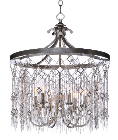 Foto para Alessandra 6-Light Chandelier SM CA Incandescent E12 Incandescent (CAN 5.5"x5.5"x1")72" Chain