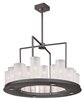 Picture of Urban Nights 28-Light Chandelier TXB Frosted Frosted Glass G9 Xenon Xenon + LED (OA HT 65.5") (CAN 4.25"x4.25"x1.5")