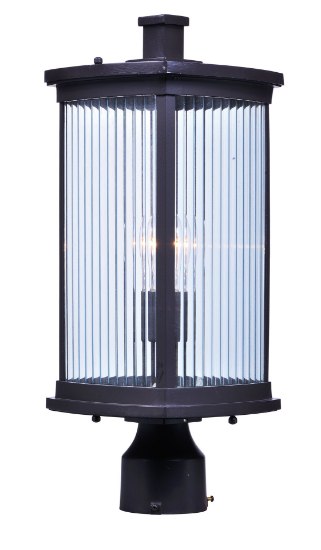 Foto para Terrace 1-Light Outdoor Wall BZ Clear Glass MB Incandescent Incandescent 8"x8"x19.25"