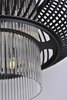 Picture of Aviary LED 13-Light Pendant AR Clear Clear Glass Rod G9 LED 28"x28"x23.5" (OA HT 24.98"-72.75") (CAN 945"x9.45"x1.38")